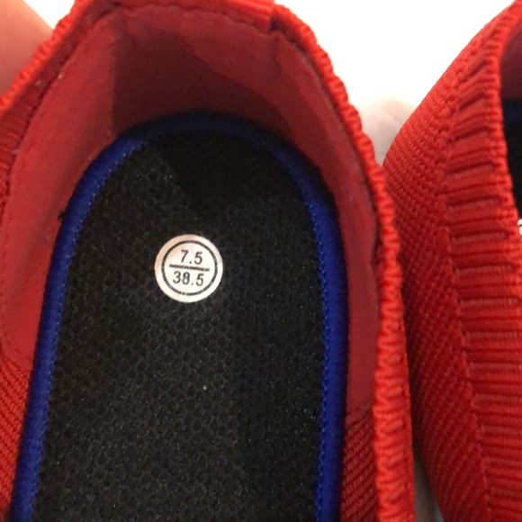 Bundle of Red balerina flat shoes with necklace - Picture 6 of 8